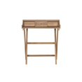 thumbnail image 3 of Riverbay Furniture Small Space Wood Folding Desk with Drawer in Rustic Brown, 3 of 14