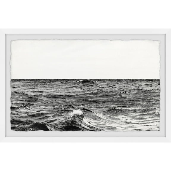 Marmont Hill Ocean Storm Brewing Framed Painting Print