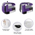 thumbnail image 5 of Purple Grey Geometric Toaster Cover 2 Slice, Modern Black White Abstract Art Dustproof Bakeware Oven Protector with Top Hook, Waterproof Small Kitchen Appliance Toasters Dust Cover, 12"x7.5"x8", 5 of 9
