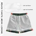thumbnail image 3 of FORMRS Boys Swim Trunks Quick Dry Mesh Liner Boardshorts Sizes XS-XL, Red Flamingo Pattern, 3 of 7