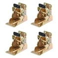 thumbnail image 1 of Unique Bargains 4 Pack Table Leg Folding Brackets Foldable Self Lock Hinges, Bronze Tone, 1 of 6