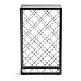 thumbnail image 4 of Mango Steam 23 Bottle Black Wine Rack with Glass Top Shelf, Free Standing for Home, Kitchen and Bar, 4 of 8