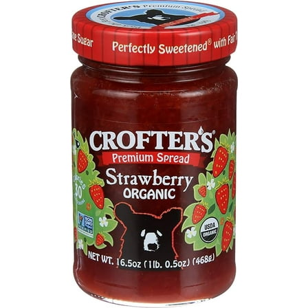 Crofters Organic Premium Spread, Strawberry, 16.5 oz