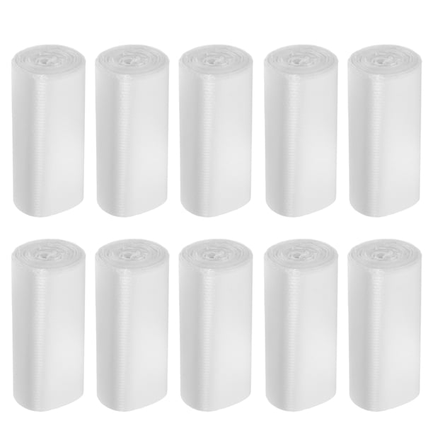 10 rollos de bolsas de basura desechables para escritorio, para oficina, prácticas y prácticas.