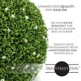 thumbnail image 2 of 3rd Street Inn 15" Artificial Large White Flower Topiary Ball - 8 Pack, 2 of 4