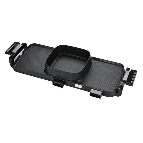 Estufa Eléctrica Olla Caliente Para Interior Sartén Sin Humo Olla Integrada Cena Adaptador De EE. UU. Sunnimix Estufa de barbacoa eléctrica