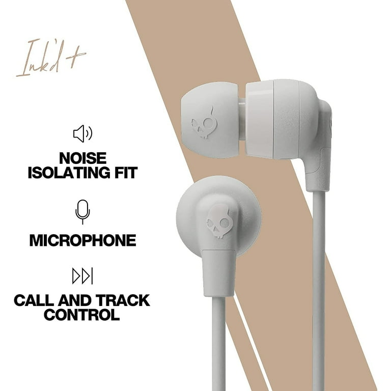 Skullcandy - 416出品中 Skullcandy Ink'd+ Wired Earbuds, Mod White, Microphone