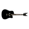 Dean V-Wing Thin Body Acoustic/Electric Guitar - Classic Black