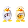 thumbnail image 4 of Reloj despertador Bewildely forma de cáscara de huevo mini Blanco Amarillo, 4 of 6