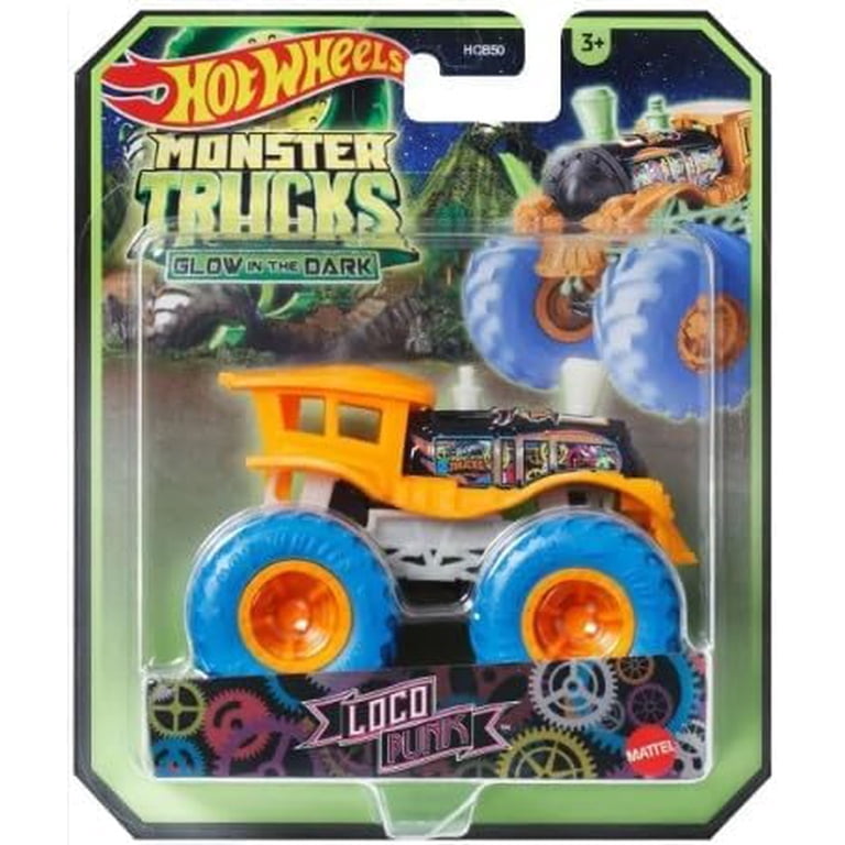 Hot Wheels Monster Trucks Glow in The Dark Collection, 5-Pack Set
