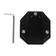 thumbnail image 2 of Aluminum Alloy Motorcycle Kickstand Pad Extender, Sturdy and Durable Side Stand Plate Support Accessory for Parking on Soft Surfaces, Anodic Oxidation Coloring Technology, 2 of 7