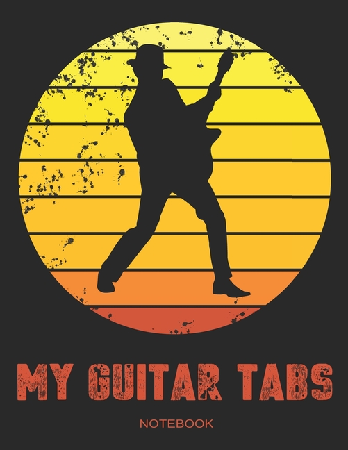 My Guitar Tabs Notebook : Guitar tablature block tab for six-string guitar with chord diagram for noting down songs and own ideas