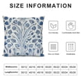thumbnail image 5 of Nawypu  Blue and White Geometric Flower Throw Pillow Cover Lily Leaf Ginkgo Biloba Flower Throw Pillow Covers Chinoiserie Style Euro Sham Pillow for Living Room Bedroom, 5 of 5