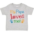 thumbnail image 3 of Inktastic My Papa Loves Me Boys or Girls Toddler T-Shirt, 3 of 5