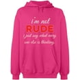 thumbnail image 2 of OXI Hoodie Sweatshirt - What Every One Else is Thinking, Basic Casual Hoodie for Men's and Women Fleece Hoodie Long Sleeve - Heliconia 2X-Large, 2 of 3
