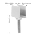 thumbnail image 2 of USHOBE 4pcs Rail Clamp Light Grey ABS Additional Storage for Office Workers, 2 of 8