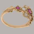 thumbnail image 3 of LBG British Made 10k Rose Gold Ruby & Opal ring Womens Anniversary Ring - 33 size options - Size 11.75, 3 of 7