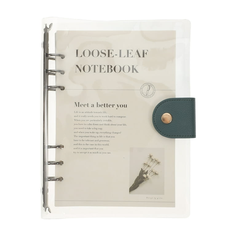 Transparent Scrapbook Loose-leaf Notebook Detachable Binder Lovely Notebook, Size: 23.50