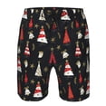 thumbnail image 3 of Vsdgher Christmas Tree and Gold Socks Men's Beach Shorts, Surfing shorts, Swim trunks, Quick Dry Swim Trunks for Surfing Beach Fun -Large, 3 of 6