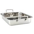 thumbnail image 6 of Farberware Classic Series 17x12.25 Inch Stainless Steel Roaster with Rack, Dishwasher Safe and Oven Safe to 500°F, Stainless Steel, 6 of 13