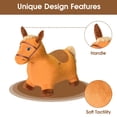 thumbnail image 2 of Peluche inflable Hopping Horse Toy HotMax Brown para niños pequeños, 2 of 8