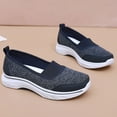 thumbnail image 5 of ibiyuan Orthopedic Sandals for Women Mesh Knitted Women's Walking Shoes Closures Arch Support on Sneakers for Women Soft Hands-Free Mary Jane Shoes Women Go Walk Shoes, 5 of 9
