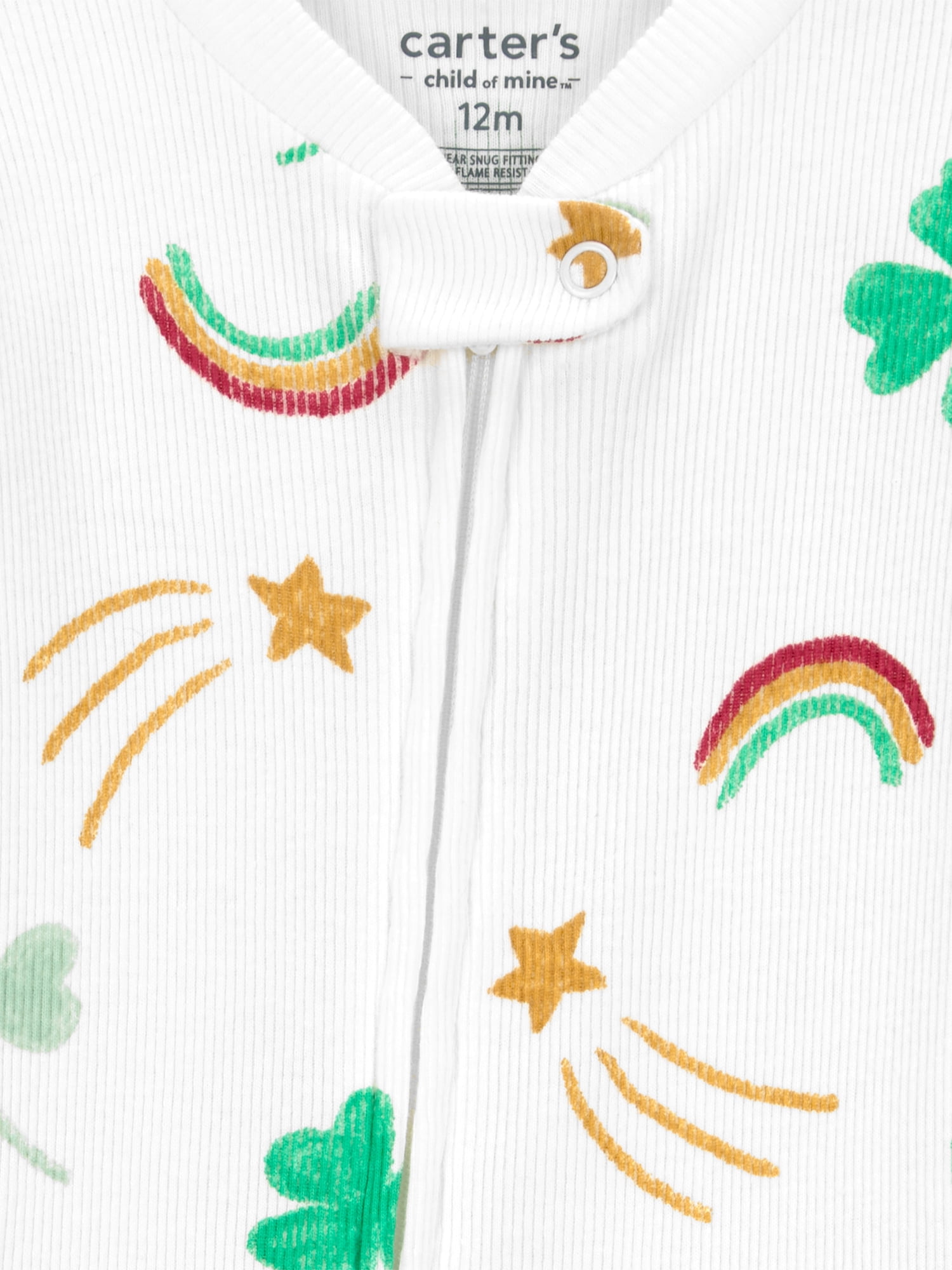 Carter's Child of Mine Baby and Toddler St Patrick's Pajama, One-Piece, Sizes 12M-5T