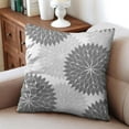 thumbnail image 3 of Set Of 2 Floral Burst Style Pillow Covers 20x20 Inch Linen Decorative Square Throw Pillow Covers for Living Room Sofa Couch Decoration, 3 of 6