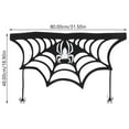thumbnail image 2 of IFANLANDOR 50Pack Black Felt Cloth Rectangular Fireplace Mantel Scarf for  and Horror Theme Party Decor, 2 of 7