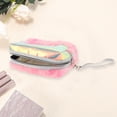thumbnail image 3 of Unique Bargains 1 Pc Women Portable LOVE Makeup Bag for Vacation Travel Gym Wedding Plush Pink, Purple, 3 of 3