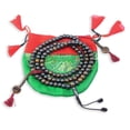 thumbnail image 2 of Dark Yak Bone Tibetan 108 Bead Mala for Meditation with Bone Counters, 2 of 3
