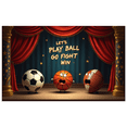 thumbnail image 5 of Sports Themed Let's Play Ball Go Fight Win Banner Background Party Decors for Sports Events Fan Gatherings Team Celebrations and Photo Props, 5 of 6
