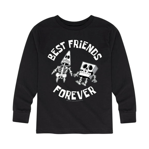 SpongeBob SquarePants - Best Friends Forever - Toddler And Youth Long Sleeve Graphic T-Shirt