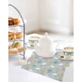 thumbnail image 4 of Easter Bunny Kitchen Dish Towels for Drying Dishes Set of 3, Colorful Eggs Spring Leaves Daisy Blue Waffle Weave Microfiber Hand Tea Bathroom Towels Quick Dry & Absorbent Towel 12x12, 4 of 7