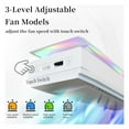 thumbnail image 4 of Arcticwind Cooling Fan for PS5 Accessories,PS5 Fan with 7 Modes RGB Light,Independent Touch Switch,3 Speed,2 USB Port,Compatible with PS5 optical drive version, digital version,White, 4 of 10