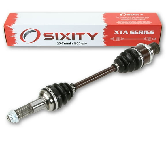 Sixity XTA Rear Left Axle compatible with Yamaha Grizzly 450 2009 - YFM45FGYB YFM45FGYL YFM45FGYGR YFM45FGHY 4X4