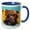Blue/White, variant on 3drose, Dachshund Puppies Sleeping, 11oz Two-tone Red Mug