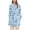 Light blue, variant on Womens Flannel Robes, Soft Warm Dog Paw Printed Fluffy Women Bathrobe Pajamas for Shower House Loungewear Dark Blue