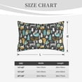 thumbnail image 5 of Haiem Pillowcase for Hair and Skin Queen - Moose Squirrel owls tree Printed Soft Pillowcase with Envelope Closure-14"x20", 5 of 8