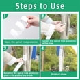 thumbnail image 7 of 2 Pcs Tree Trunk Protector-NOGIS 2 Size Plastic Rotate Tree Guard-Tree Bark Protector Tube Wraps to Protect Saplings Plants from Deer Rabbit Cats Rodents Mowers (White), 7 of 7