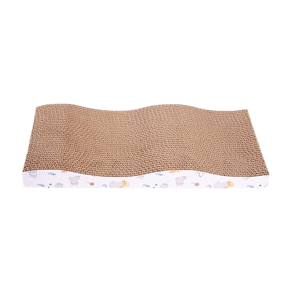Cardboard Cat Scratcher,Curved Cat Lounge Scratch Pad, Cats Couch Bed for Indoor Natural Scratching Stretching Lounging Safety and Durably
