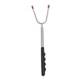 thumbnail image 4 of GROWTH TANK BBQ Fork Extendable Reusable Stainless Steel Multipurpose Wooden Handle Campfire black, 4 of 7