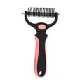 thumbnail image 2 of Pet Deshedding Brush, Long Hair Undercoat Dematting Rake Design, Grooming Tool for Dog Cat Tangles Knots & Loose Fur Removal (Orange), 2 of 7