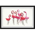 thumbnail image 2 of Dancing Flamingos Framed Painting Art Print, 36.00" x 1.50", 2 of 6