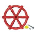 thumbnail image 3 of Fiocias Volant de Navire Pirate Maison de Jeu Extérieure Volant de Navire Pirate pour Enfants Jouet de Volant de Gym Accessoires de Terrain de Jeu Encourageant l'Exercice Extérieur Convient à la Cabane dans les Arbres Cour Arrière Rouge, 3 of 8