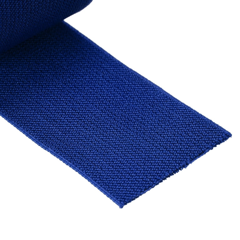 Twill Elastic Band Double Side 1.5 inch Flat 2 Yard 1 Roll Flat Elastic Ribbon Cord Navy for Sewing, Waistband, Blue