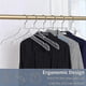 thumbnail image 4 of 10 Pcs Clear Clothes Hangers With Gold Hook, Transparent Shirts Dress Coat Hanger With Notches For, 4 of 5
