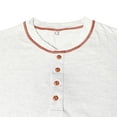 thumbnail image 7 of KHONTS Men's Henley Shirts Long Sleeve Casual T Shirts Basic Classic Vintage Cotton Tee Shirts Button Shirts White XL, 7 of 7
