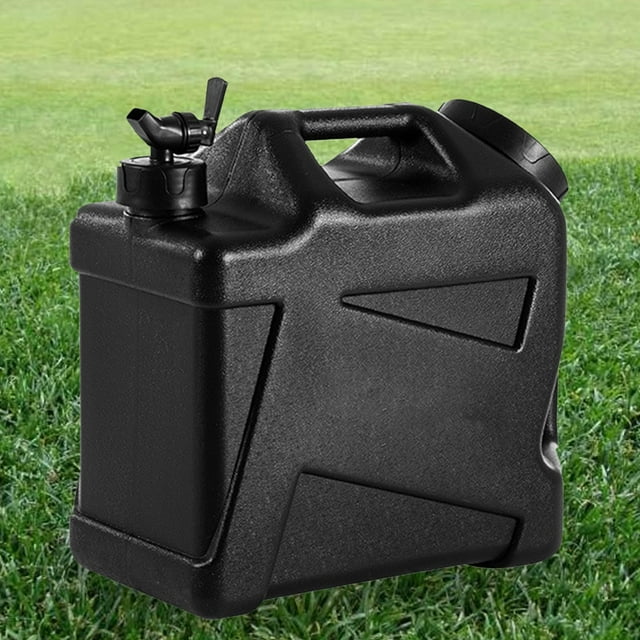 Cubo de tanque de agua para acampar con grifo con manija doble, contenedor de agua conveniente Jarra de almacenamiento de agua para barbacoa, picnic Negro
