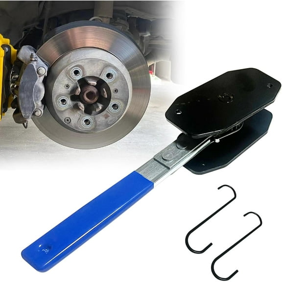 Car Brake Caliper Press Tool, Brake Piston Separator with S-Hook, 4 In 1 Disc Brake Piston Compressor Separator Wrench, Universal for Most Car Models, Blue-Black